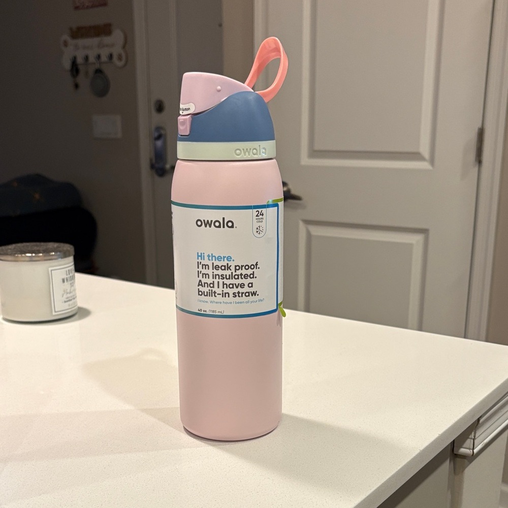 Owala free sip 40oz Water Bottle - good egg